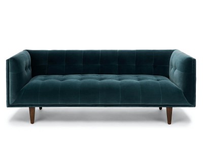 Sofa lông nhung màu xanh CNT66A